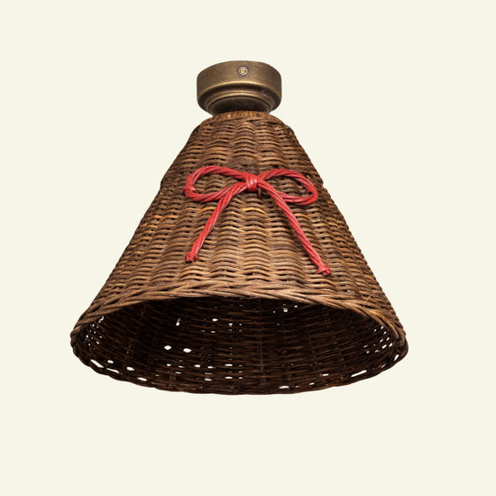 Bow Rattan Pendant Shade