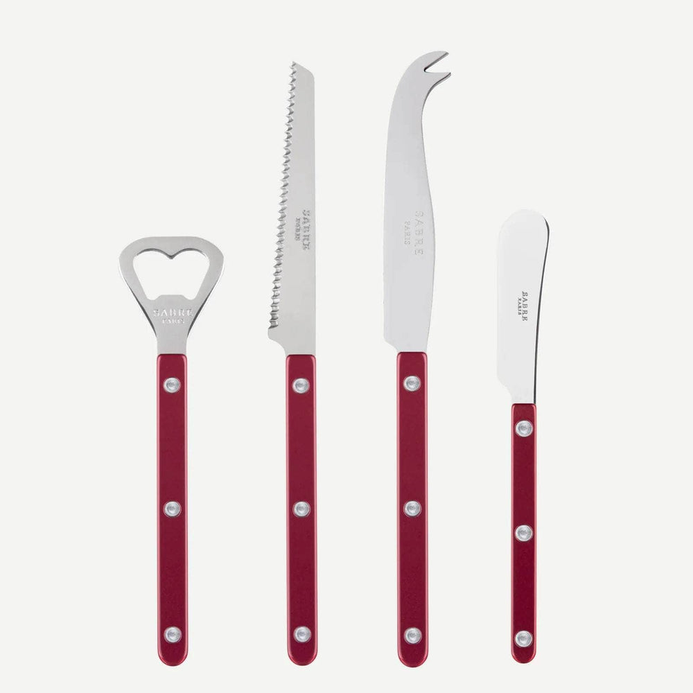 Bistrot Pearly Aperitif Set, Red