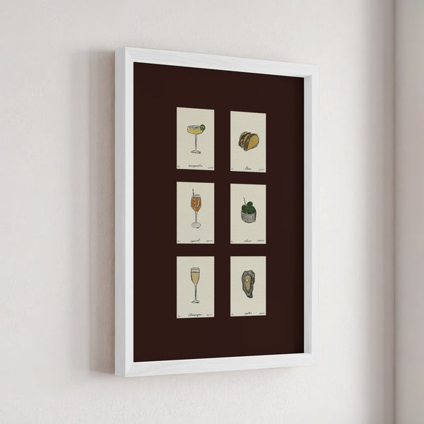 Sips & Snacks Set Print