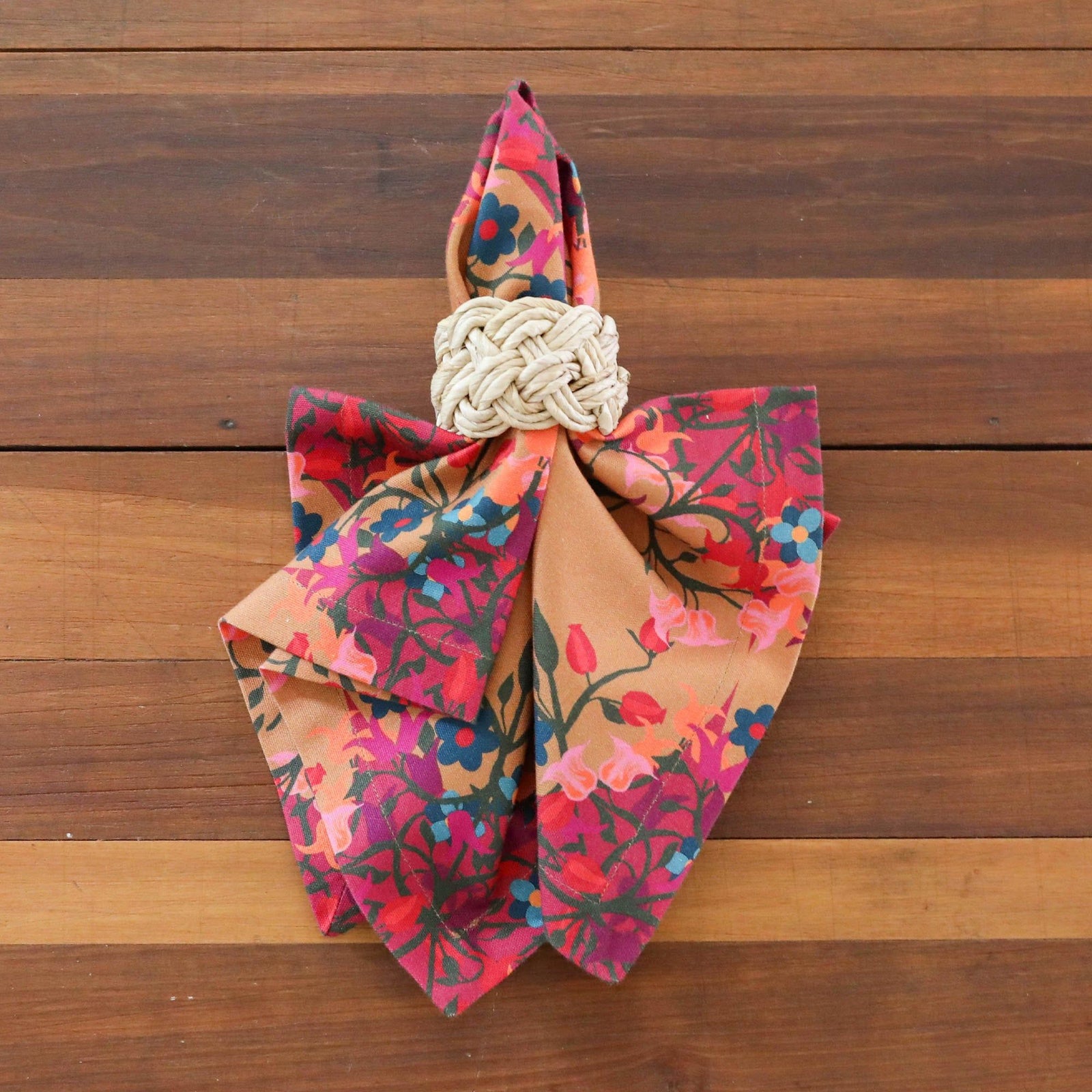 6 Napkins Blumen Orange Offcut Version