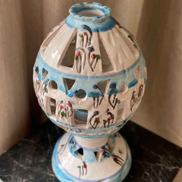 Blue and White Decorative Dome Tea Light Holder