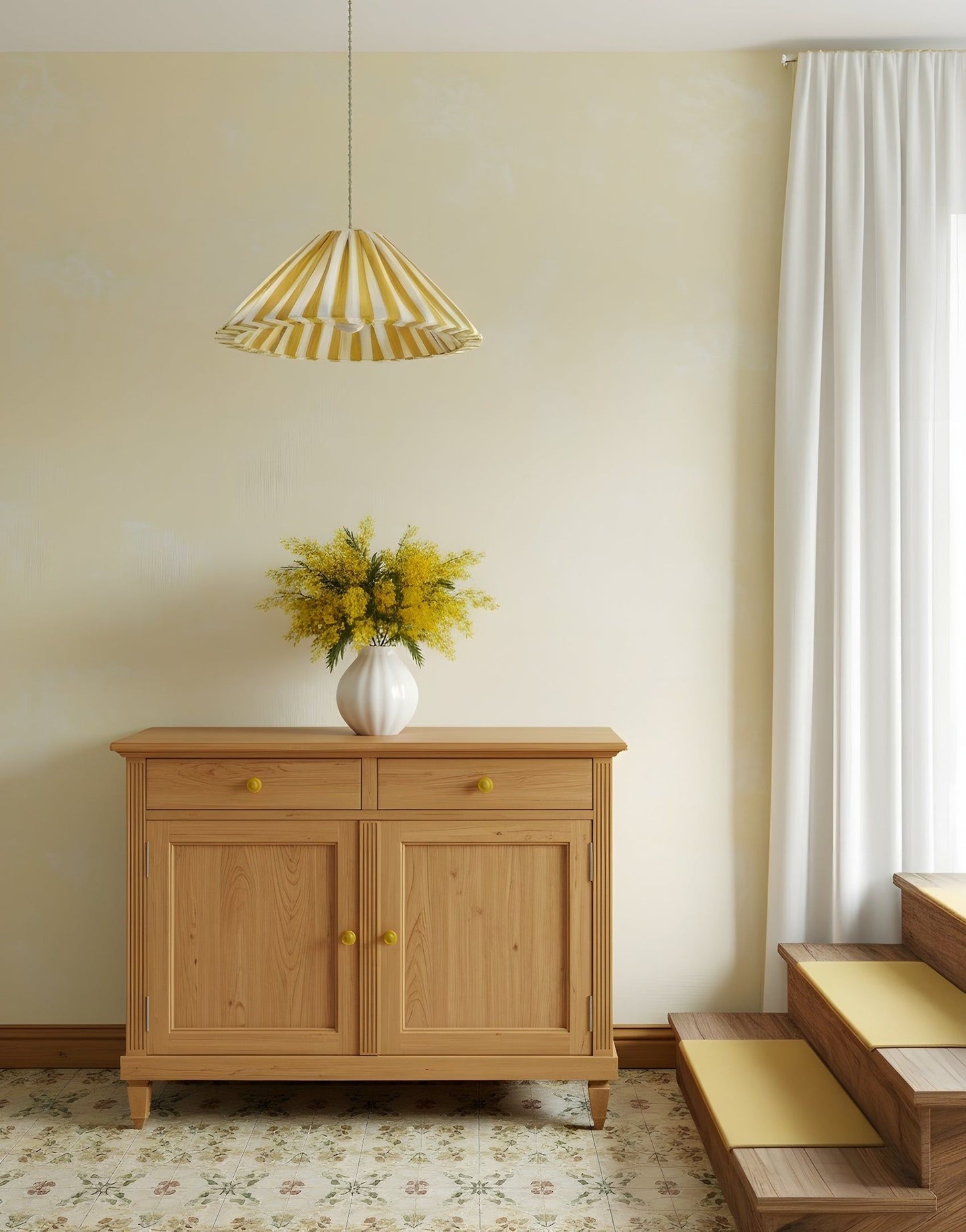Conical Pendant Light Striped Malala “Rayures”