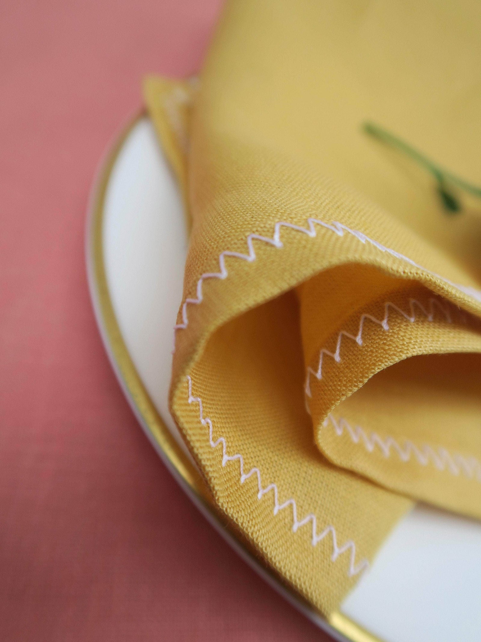 Irish Linen Napkin - Sunshine Yellow
