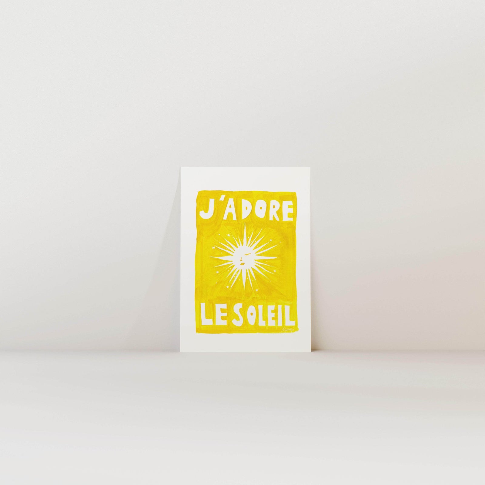 J'adore Le Soleil Original Print