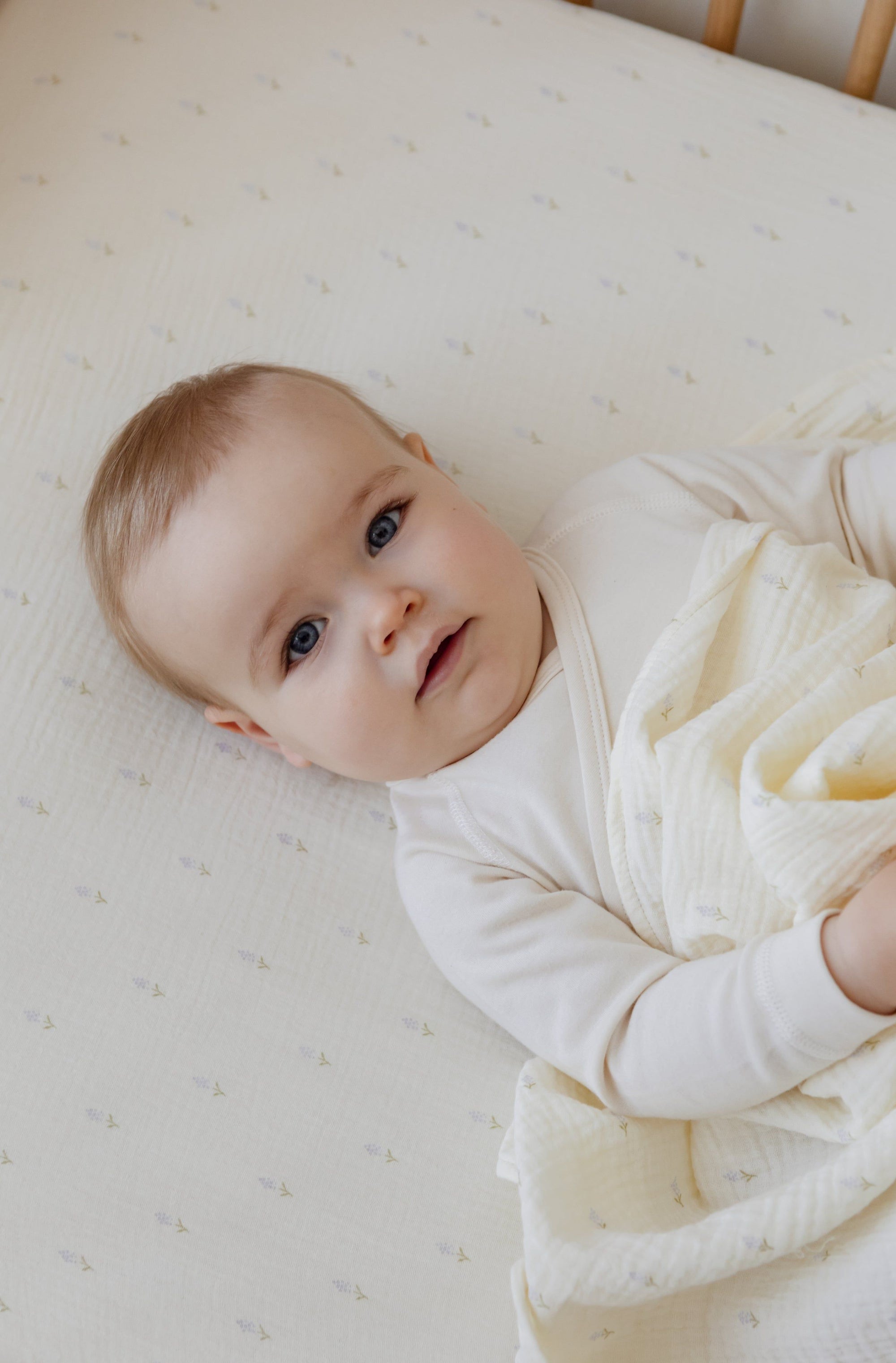 Soft Crib Sheet – Lavender Field