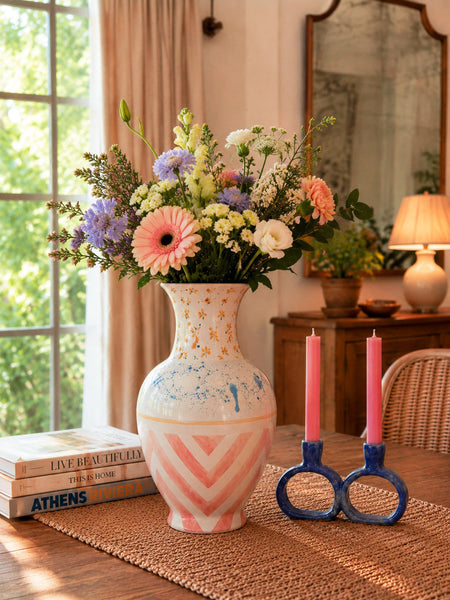 Hand-Painted Decorative Ceramic Vase