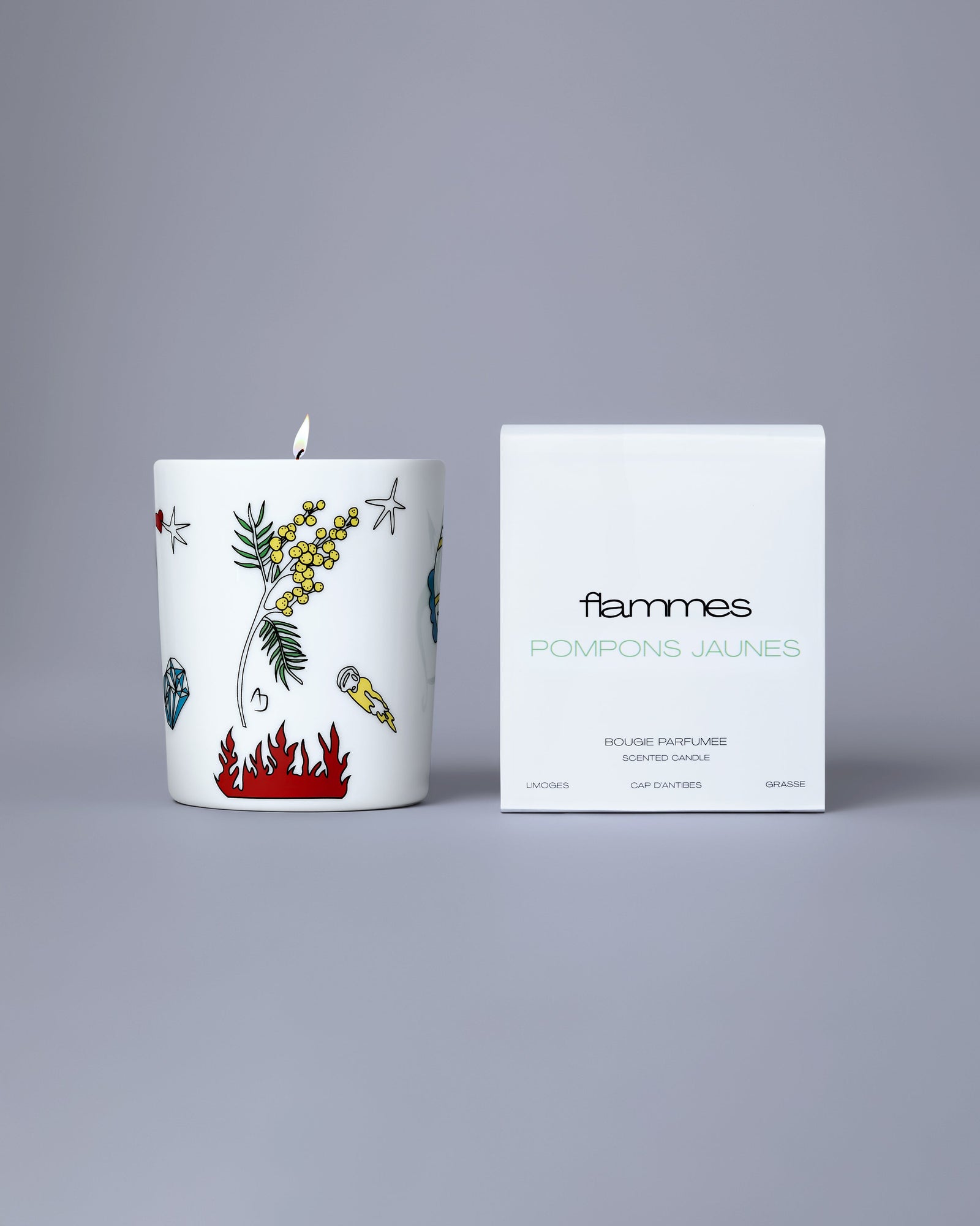 Pompons Jaunes Candle