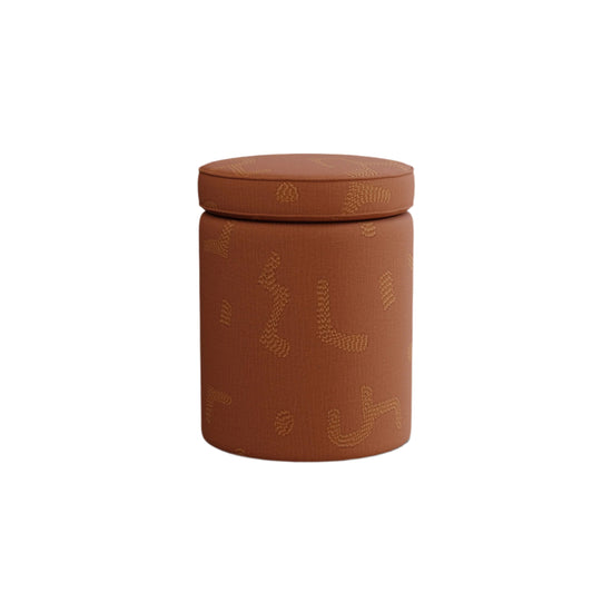 Aurora Footstool, Raphia, Tobacco