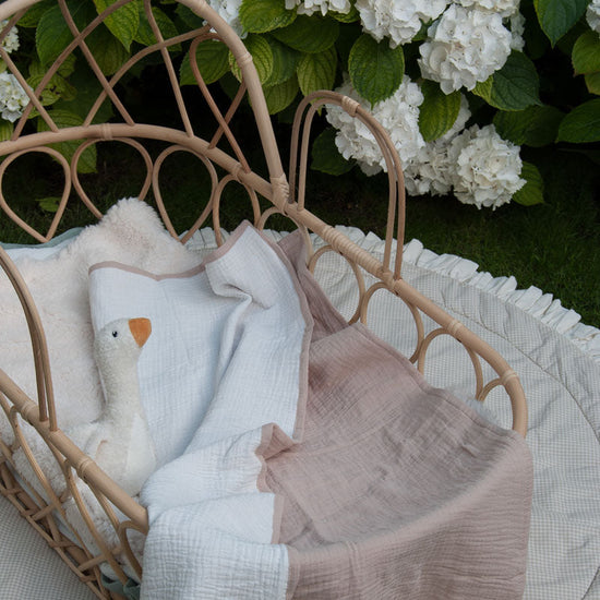 Soft Organic Cotton Baby Blanket - Mocha