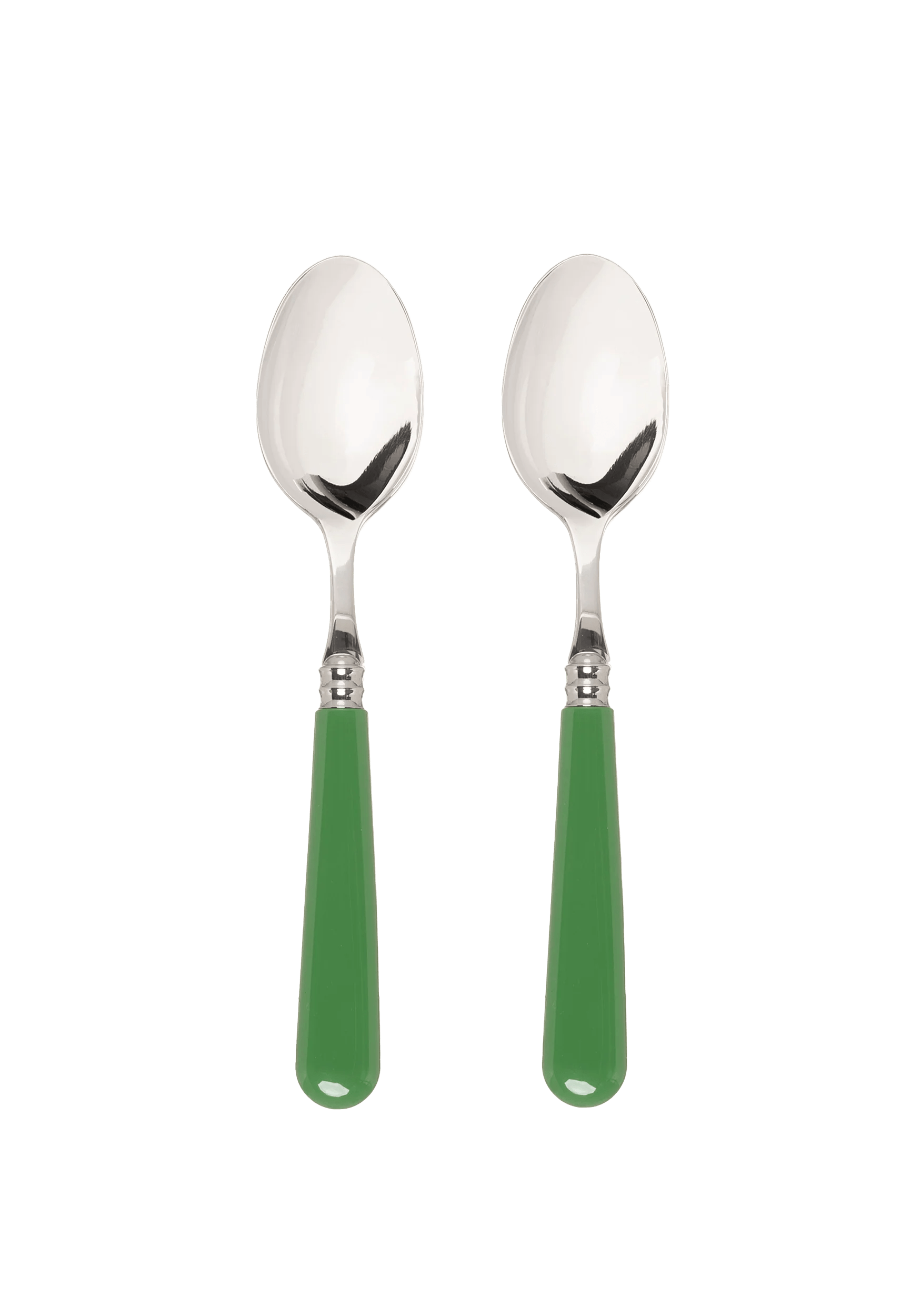 Green Set of 2 Dessert Spoons