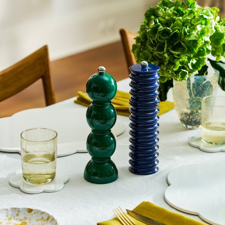 Racing Green  Bobbin Salt or Pepper Mill