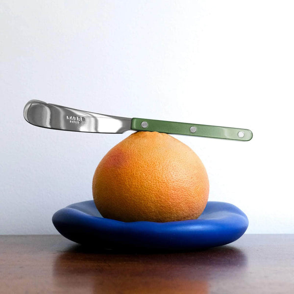 Bistrot Pearly Butter Knife, Dark Green
