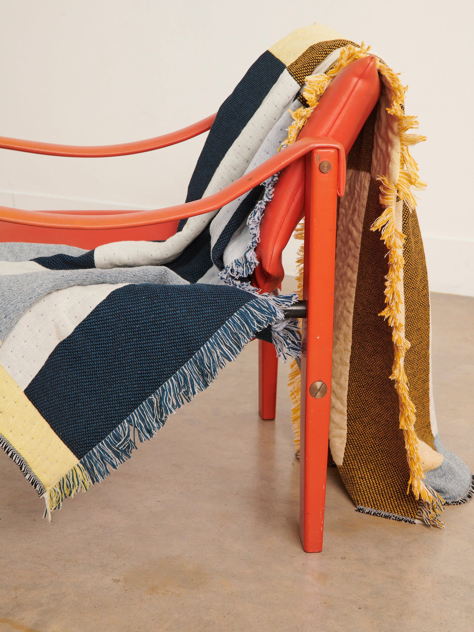 Dash Blanket Teal + Yellow