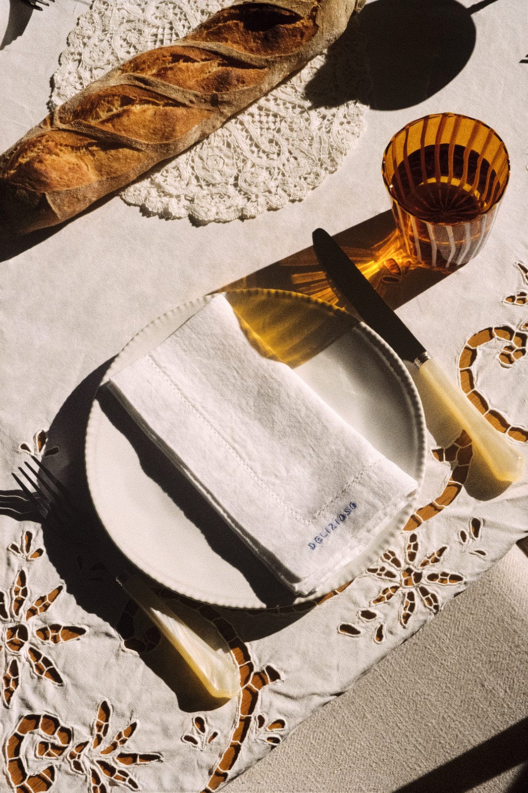 Gratitude Hemstitched Linen Napkins - Set of 4