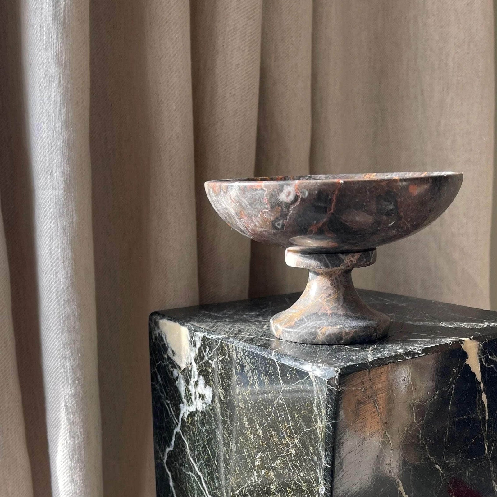 Marble Tall Serving Bowl
