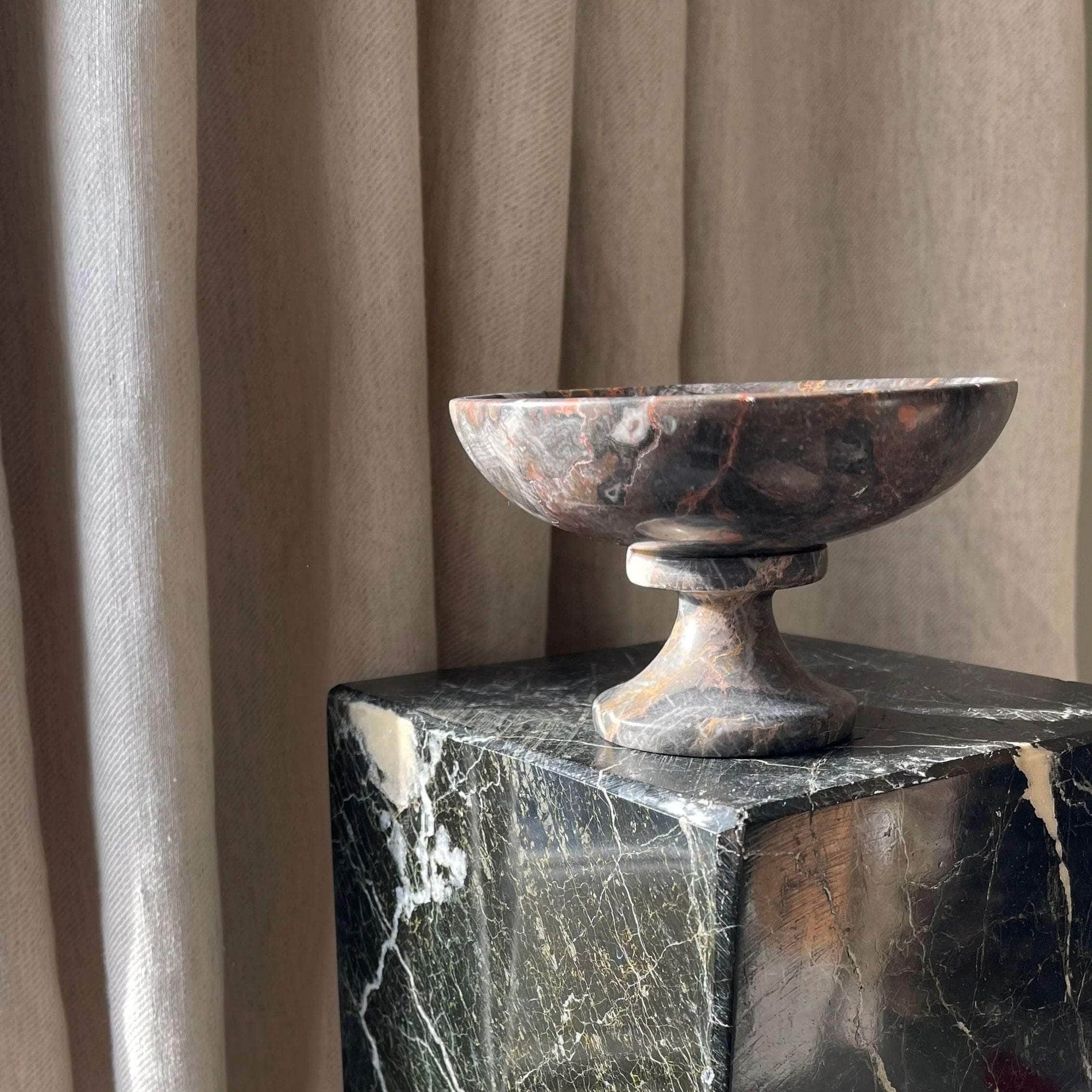 Marble Tall Serving Bowl