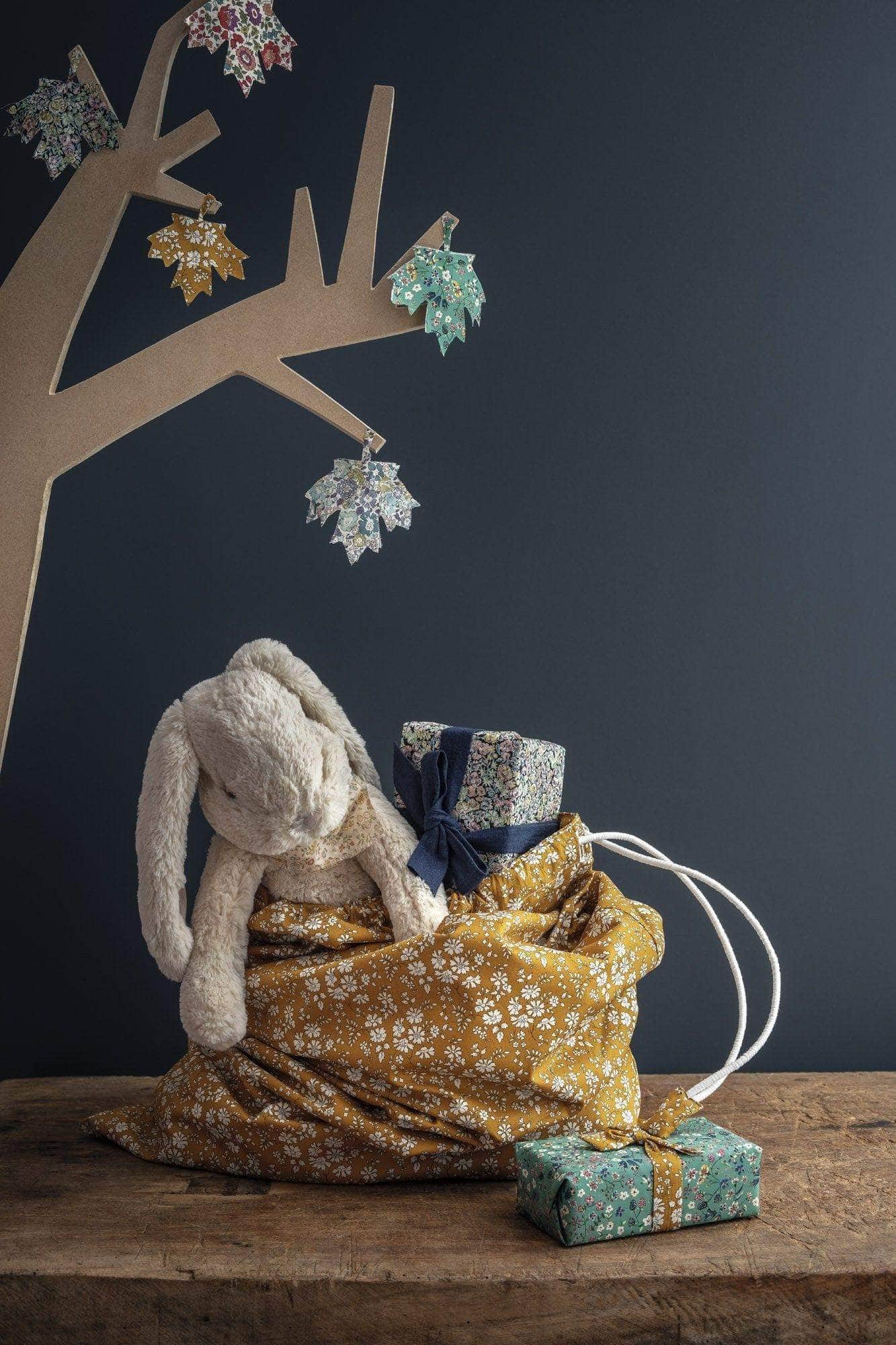 Storage Sack Made With Liberty Fabric Capel Mustard