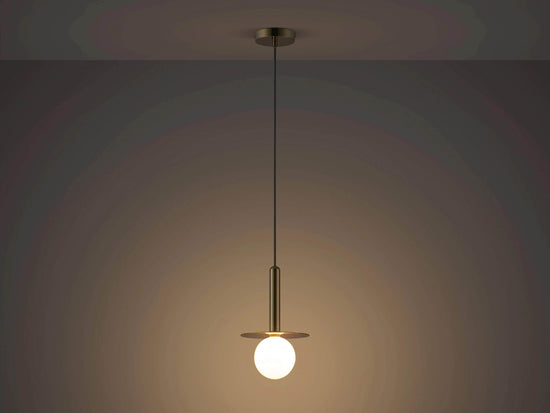 Brass Plate Pendant Ceiling Light