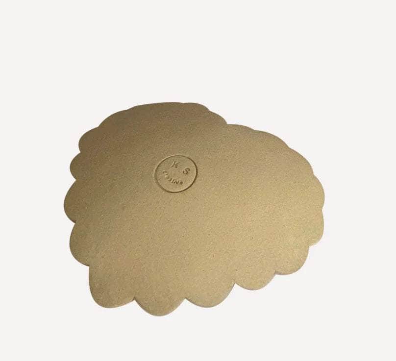 Duci Heart Striped Trinket Dish Orange