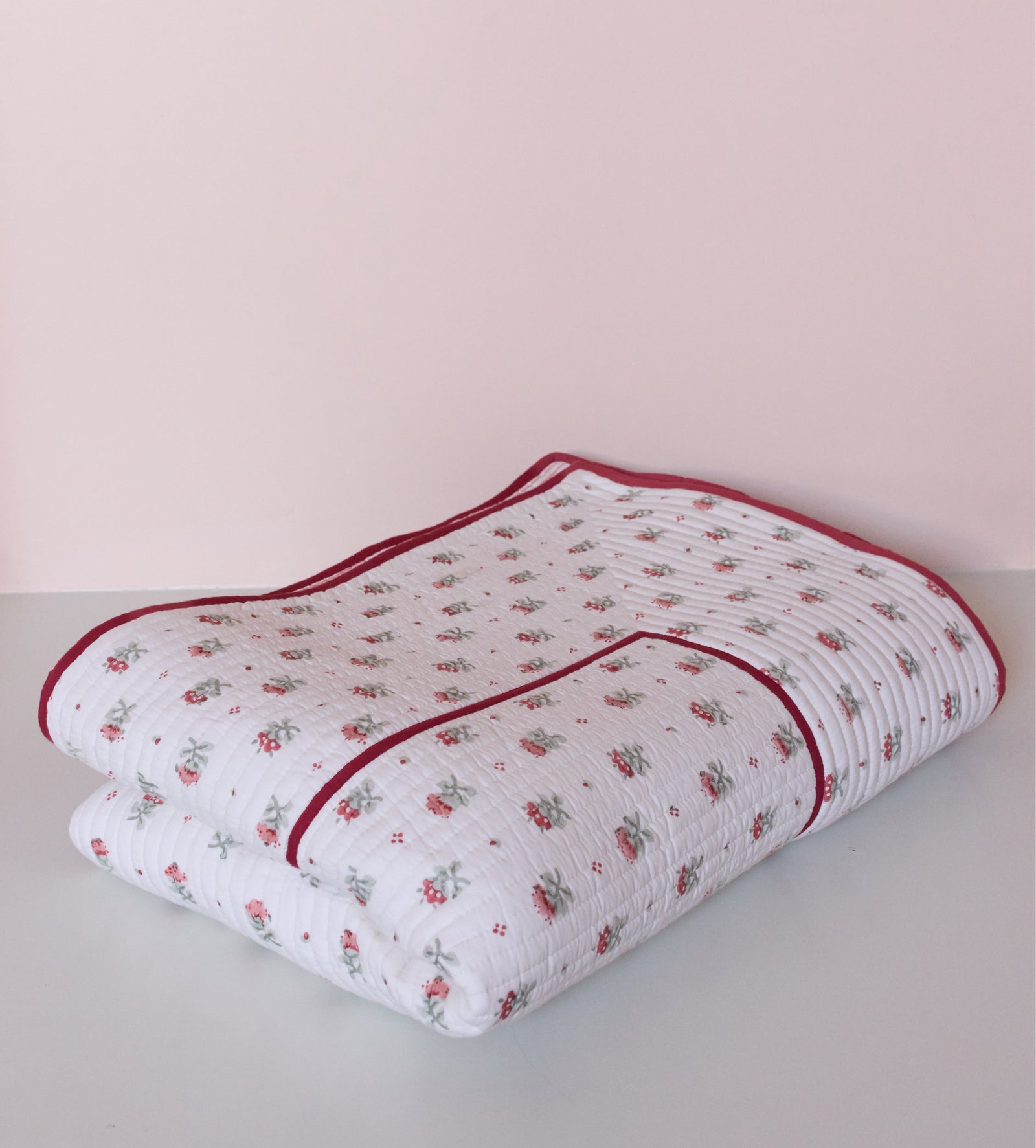 Blume Single Quilt - Red