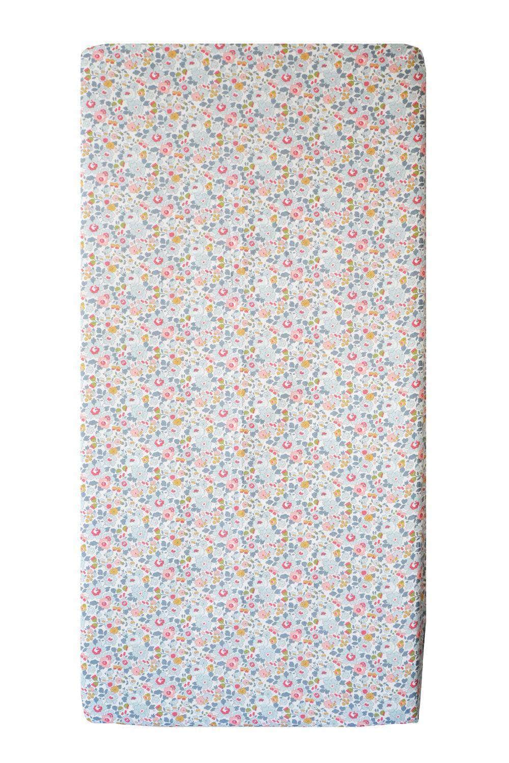 Fitted Sheet Made With Liberty Fabric Betsy Grey