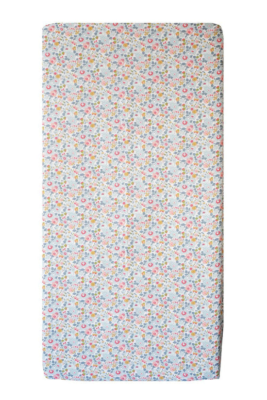 Fitted Sheet Made With Liberty Fabric Betsy Grey