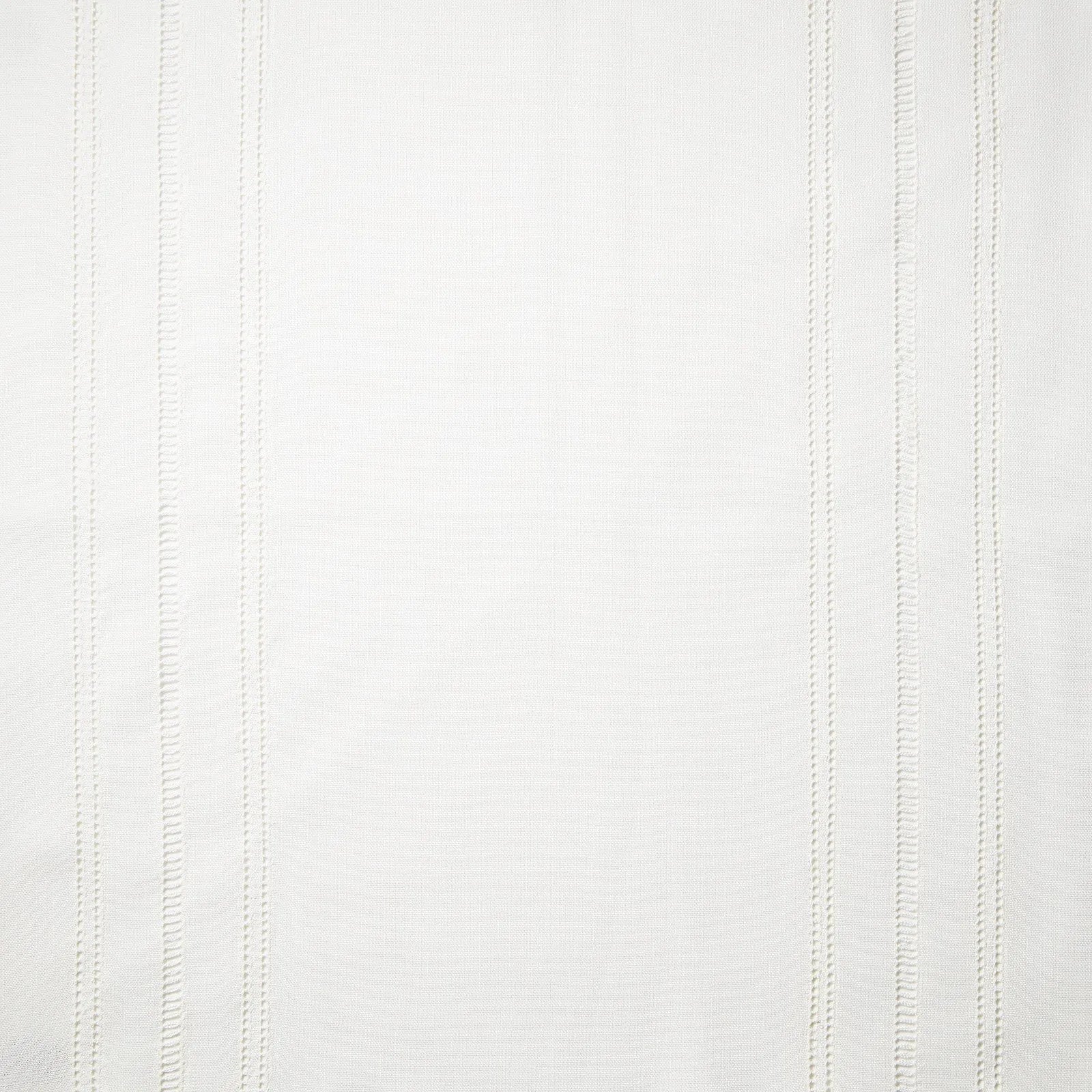 Drawn Thread Curtains - Ladder Stitch Rows - Ivory White