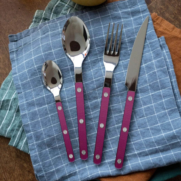 Bistrot Pearly 4pc Cutlery Set, Aubergine