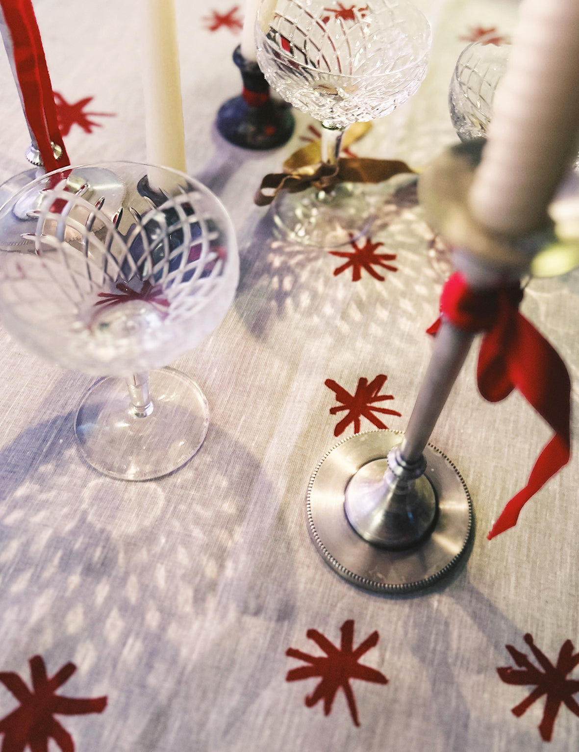 Red Star Linen Tablecloth