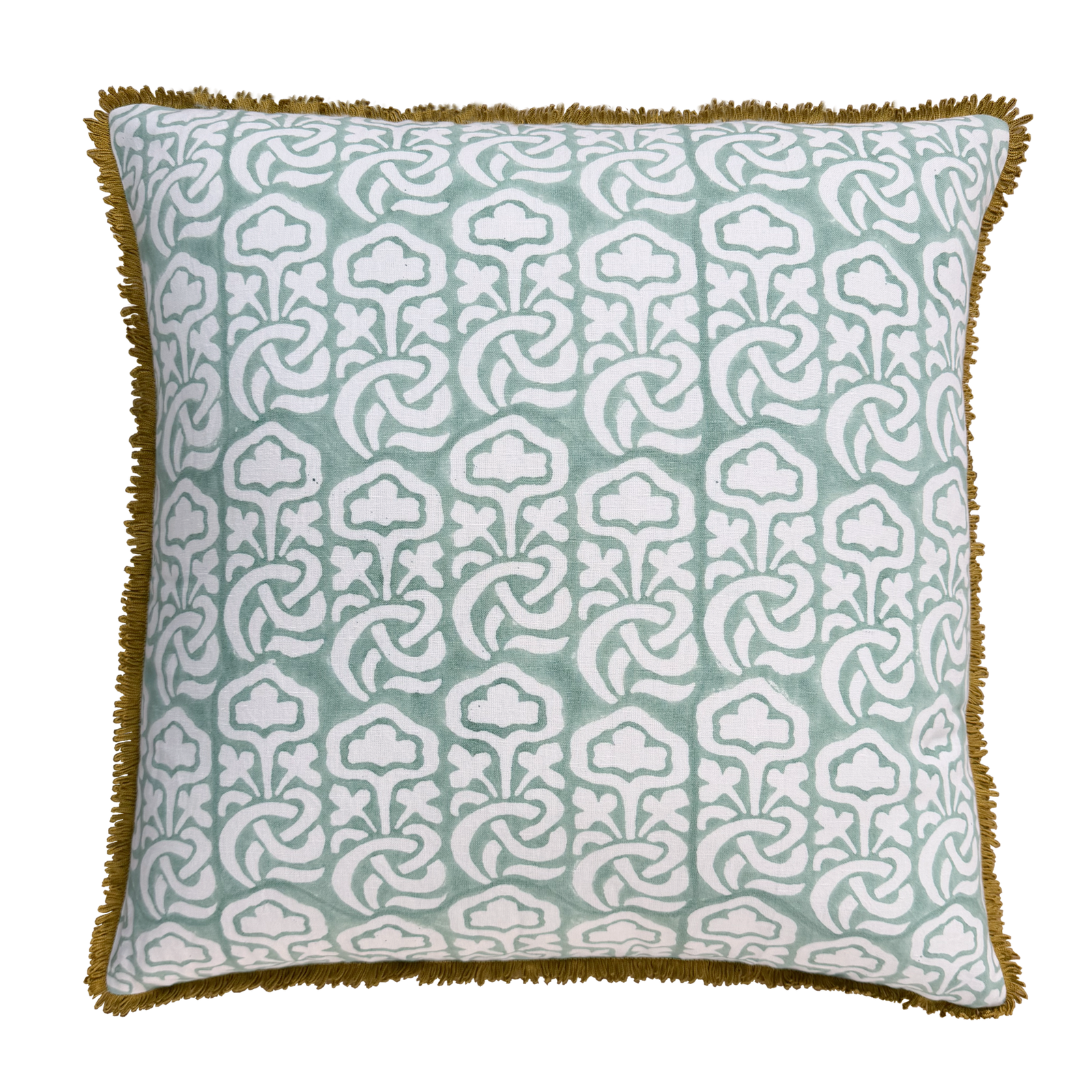 Block Printed Interior Pillow Cover – 20x20 in