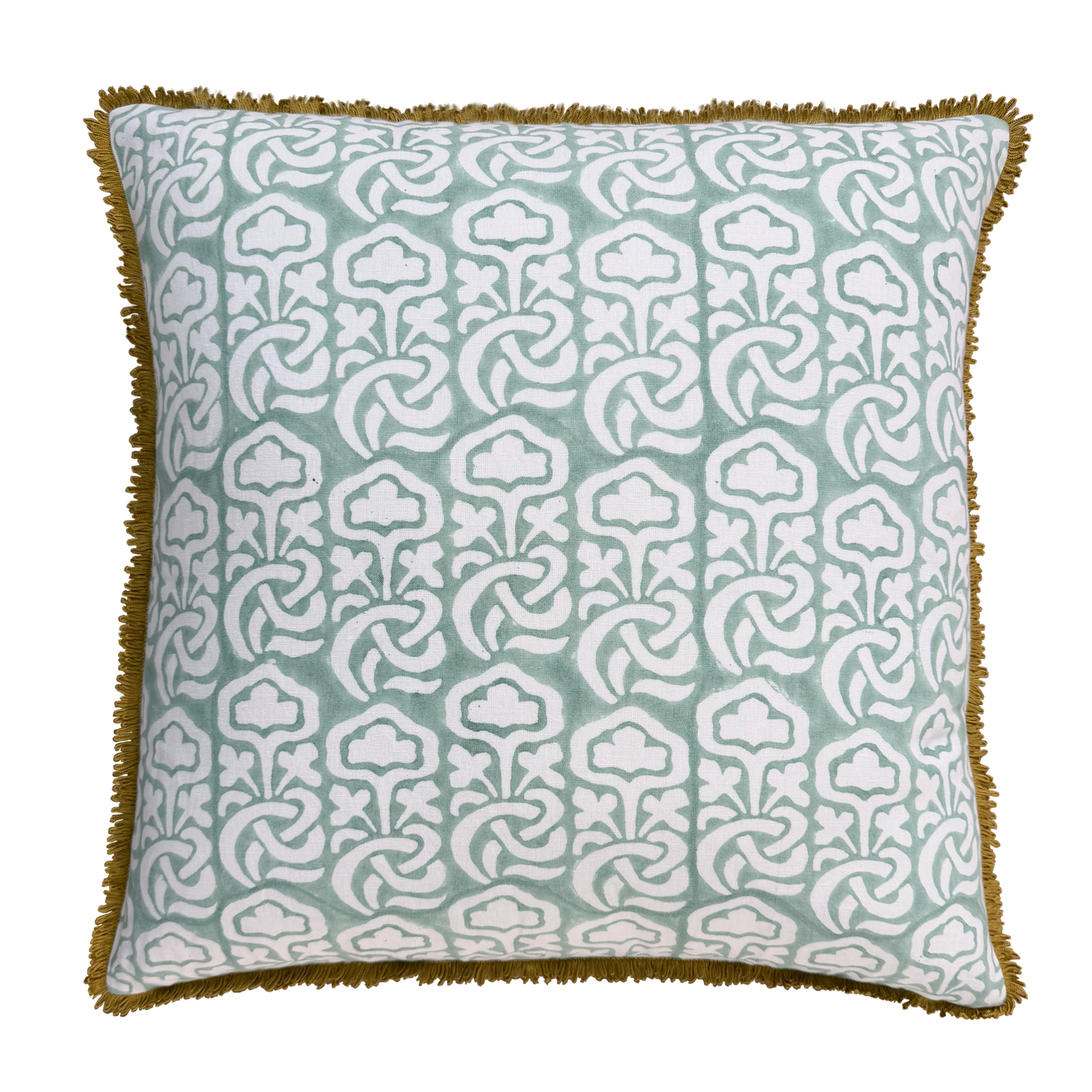 Block Printed Interior Pillow Cover – 20x20 in