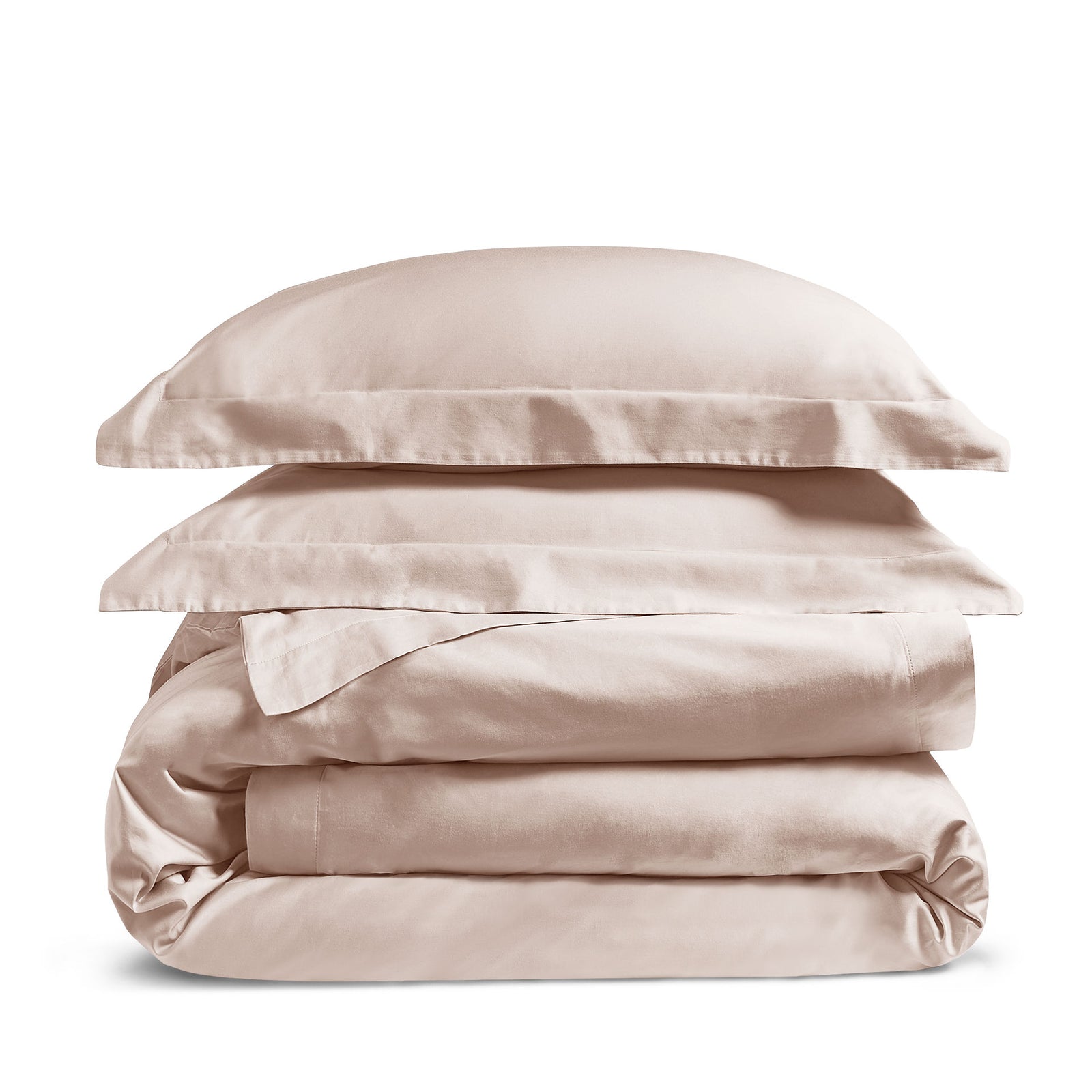 Luxury Organic Cotton Dusky Pink Edged Bedding Set