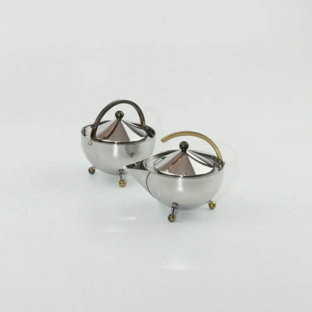 Danish Sugar Bowl and Creamer