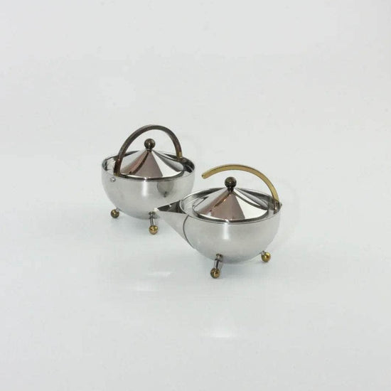 Danish Sugar Bowl and Creamer