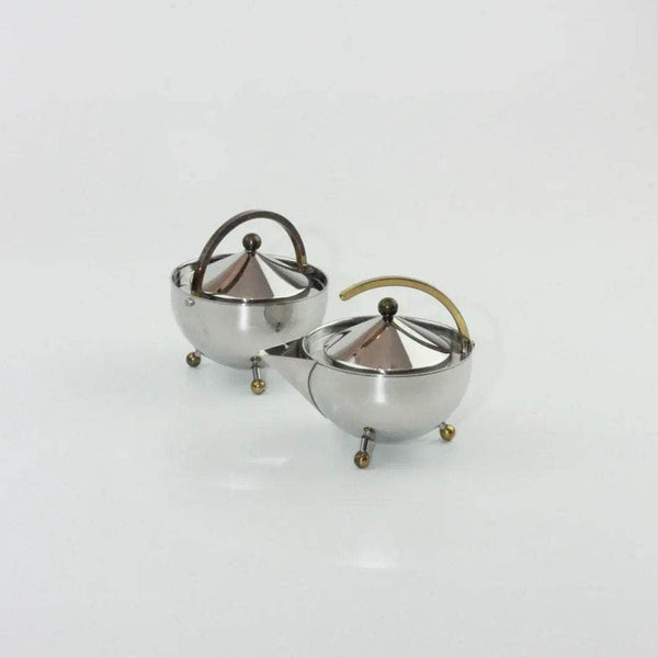 Danish Sugar Bowl and Creamer