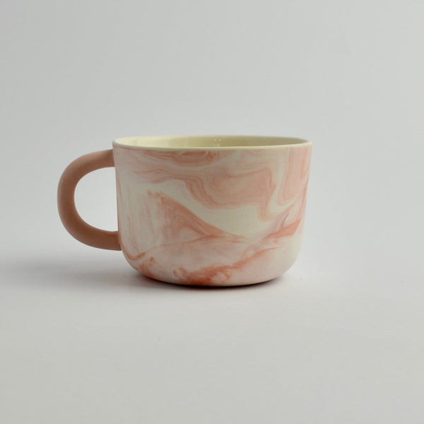 Coffee Cup Earthy Tone Marble