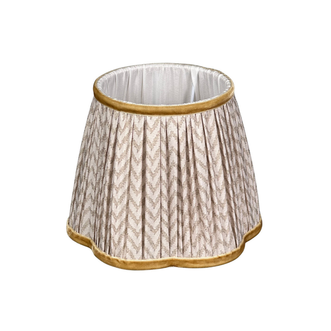 Athena Rechargeable Table Lamp (Beige Herringbone)