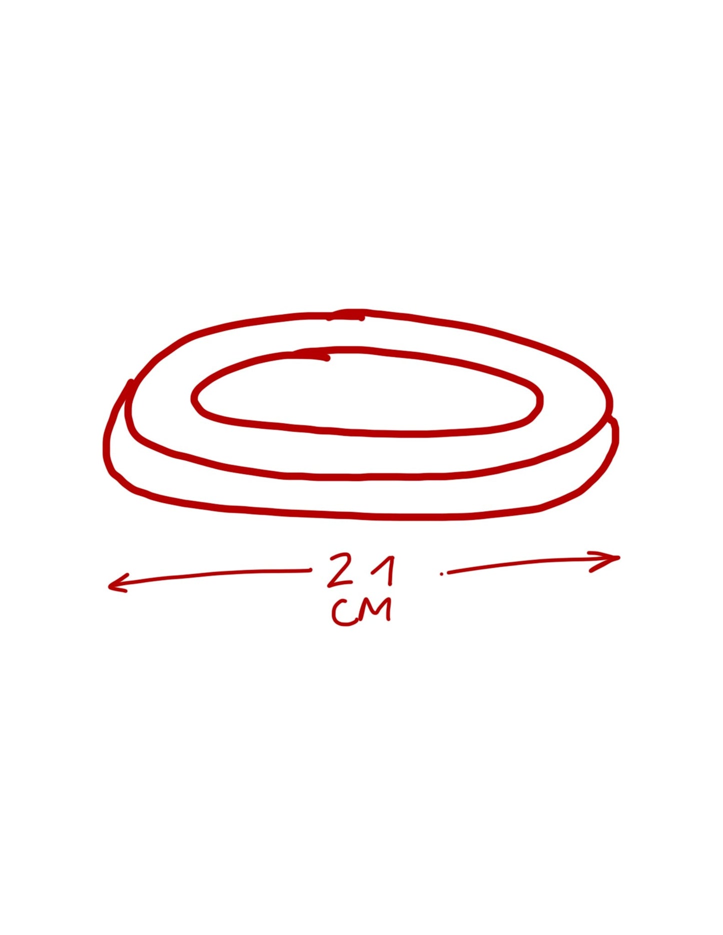 Tostadita Plate Small - White