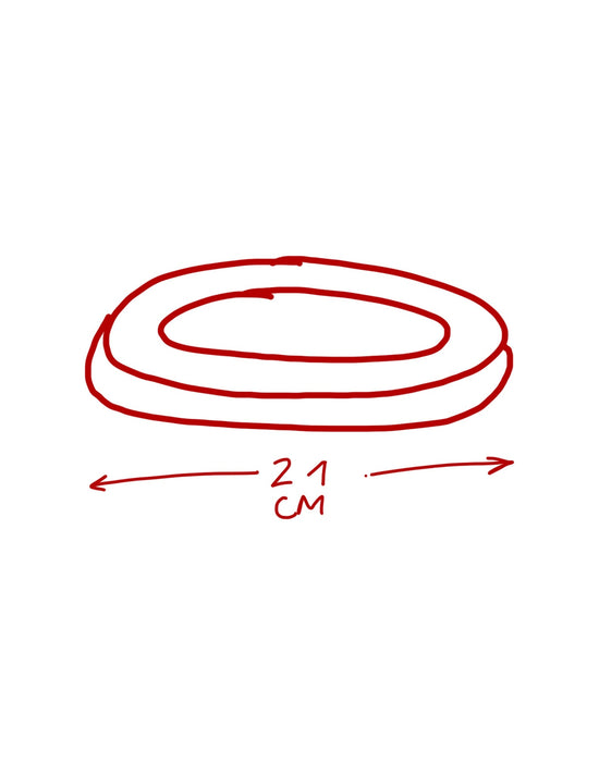 Tostadita Plate Small - White