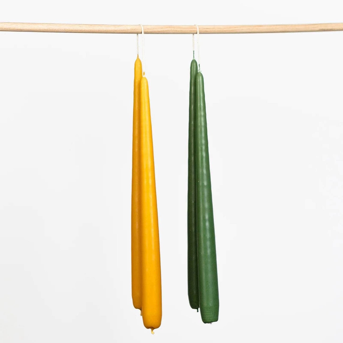 Curry Tapered Candles - Set of 2