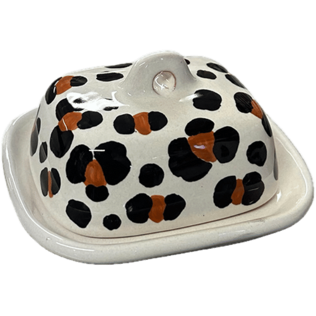 Mini Leopard Butter Dish