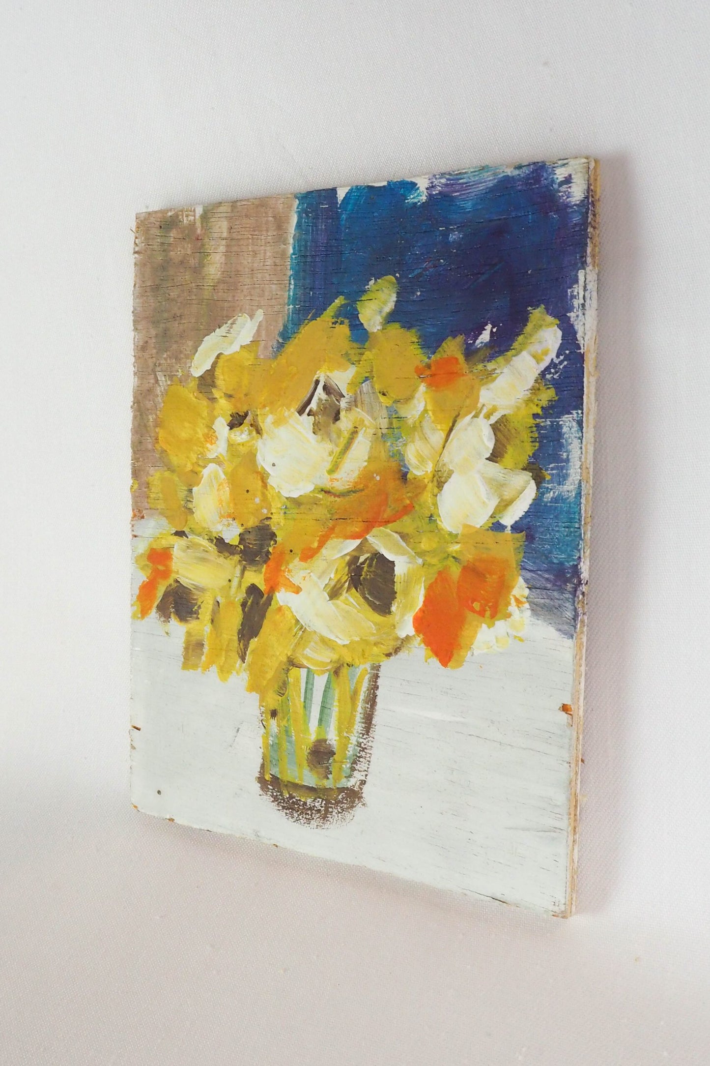 Oil on Board Floral Painting