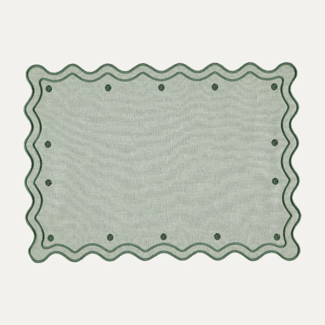 Óbidos Placemat, Green on Green