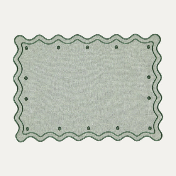 Óbidos Placemat, Green on Green