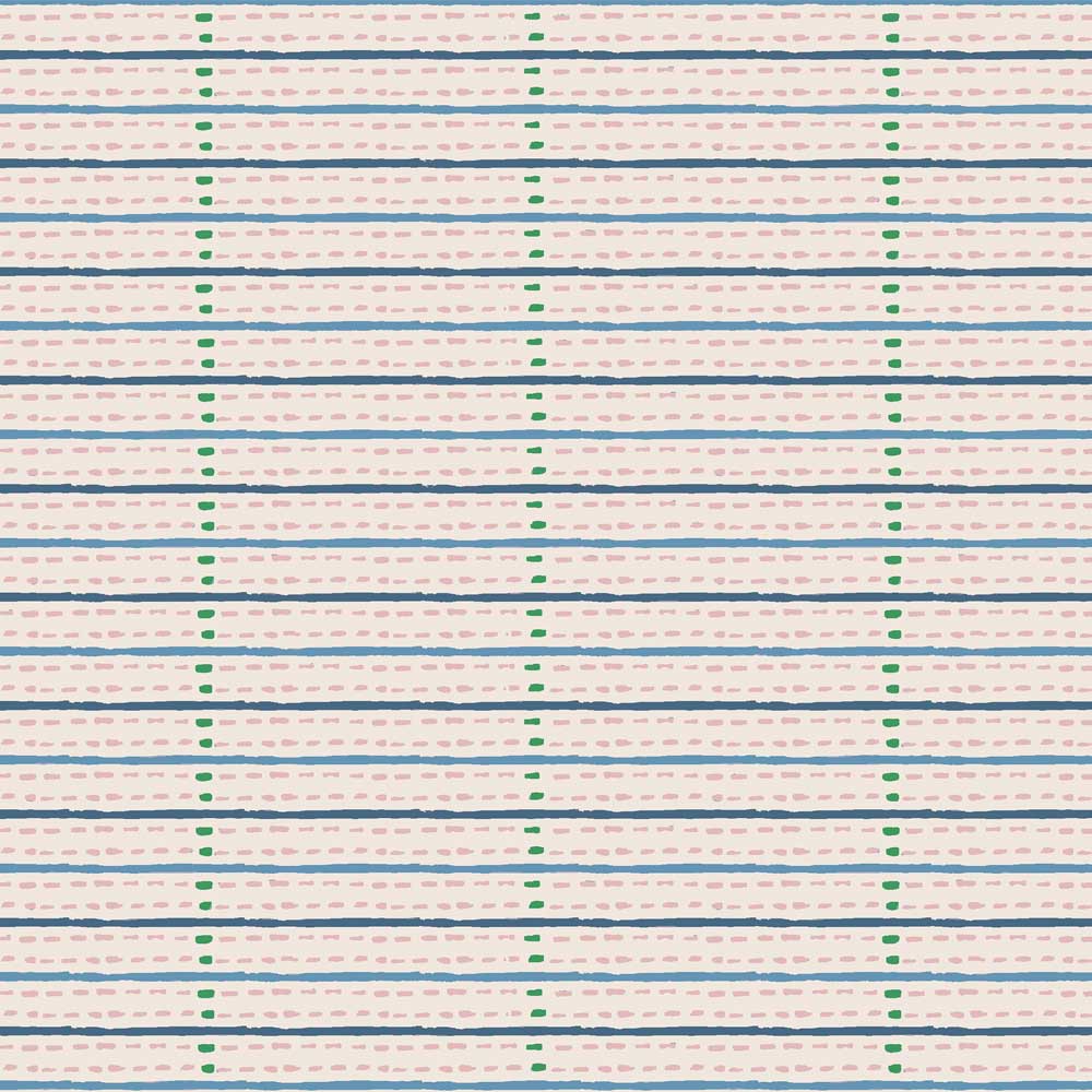 Eversley Stripe - Jade Rose (Fabric)