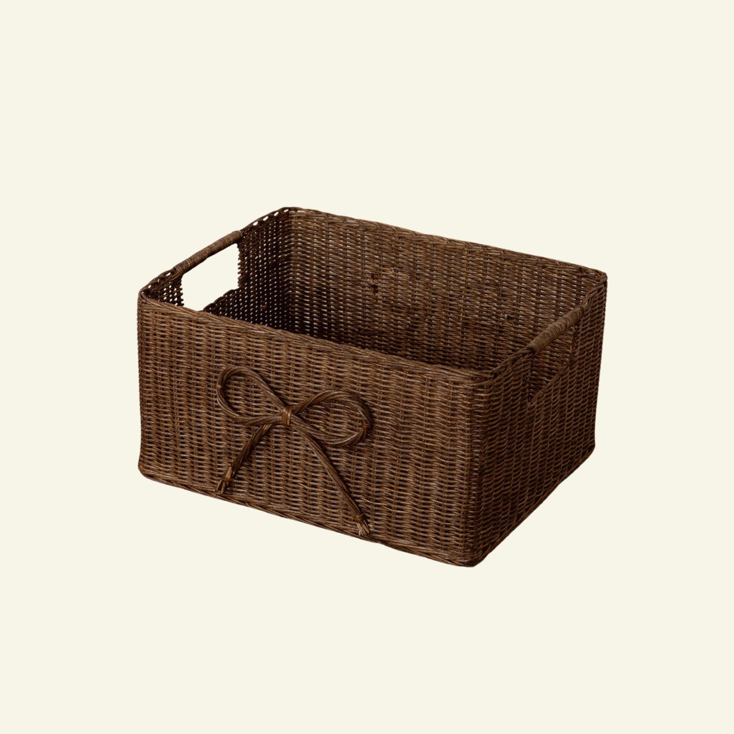 Bow Rattan Storage Basket, Small