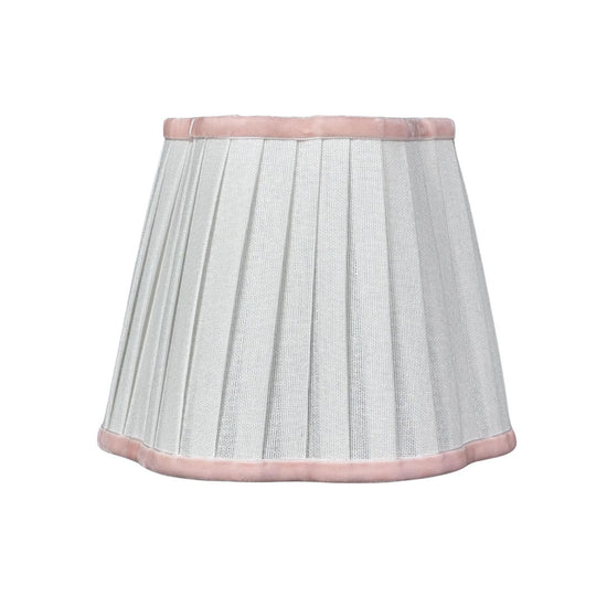 Lampshade White & Pink Ribbon
