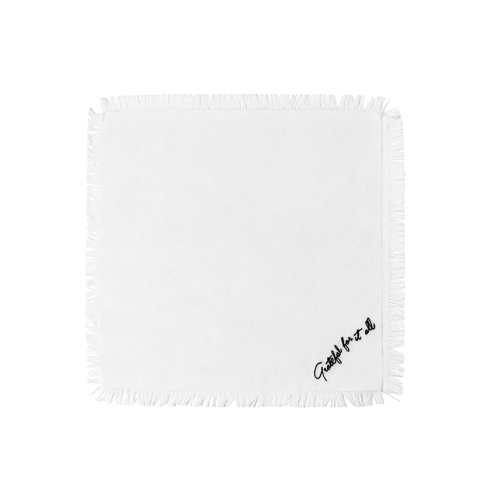 Grateful embroidered Napkin