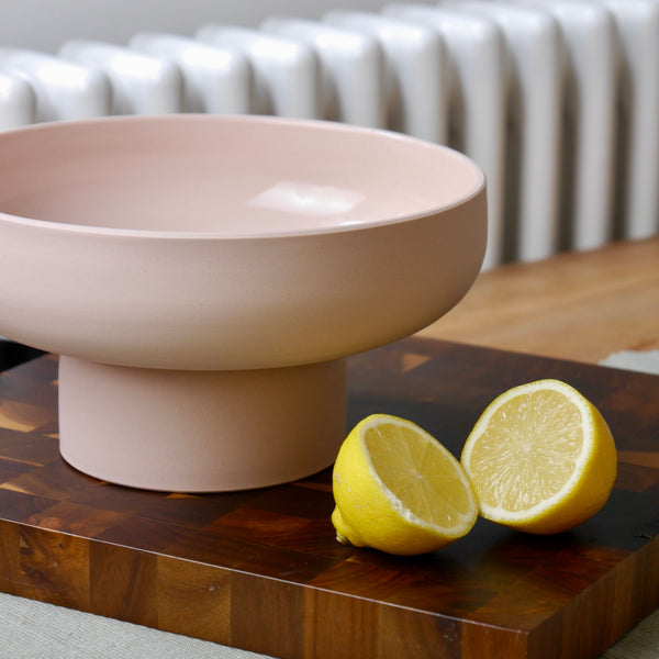 Ceramic Fruit Bowl, Blush