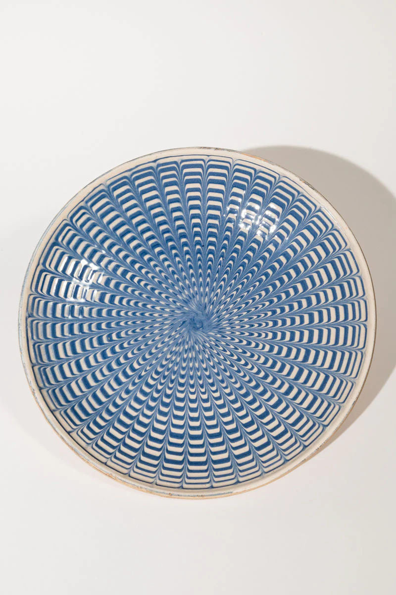 Artisanal Ceramic Hand Painted Plates Set of Two